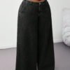 Jeans amples, taille basse, jambes larges, délavés, style casual, style années 2000 kawaii – Image 4