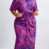 Robe-chemise longue à imprimé total avec ceinture – Image 6
