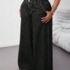 Jeans amples, taille basse, jambes larges, délavés, style casual, style années 2000 kawaii – Image 6