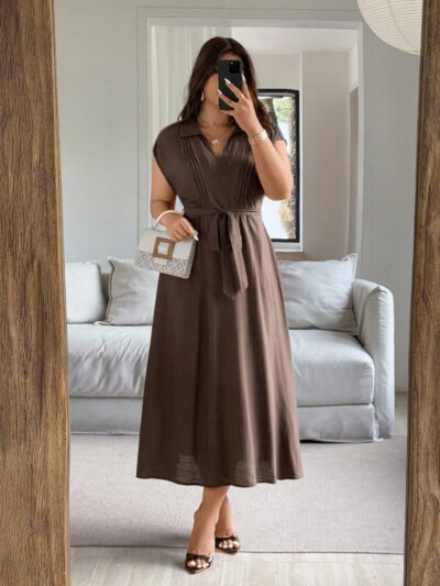Robe chemise d'été élégante
