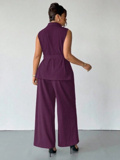 Alternative view of ensemble décontracté 2 pièces marron