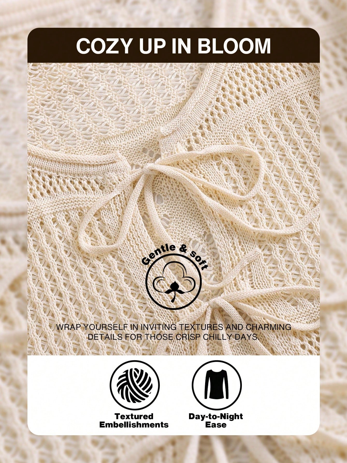 tricot beige, coupe ample – Image 6