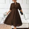Robe d'été ample et fluide mi-longue – Image 7