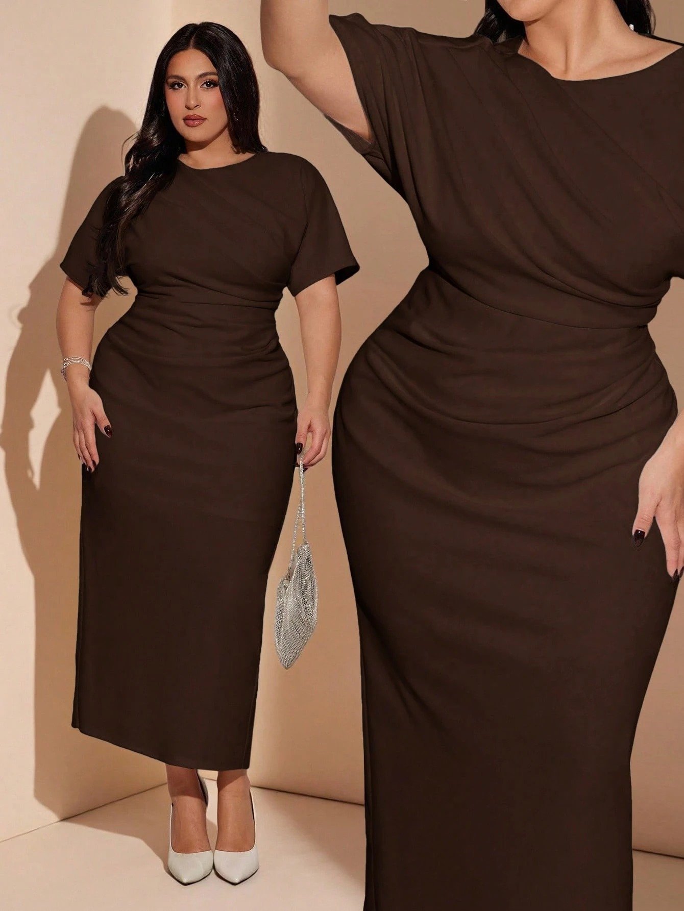 Robe chocolat pour évenement – Image 3