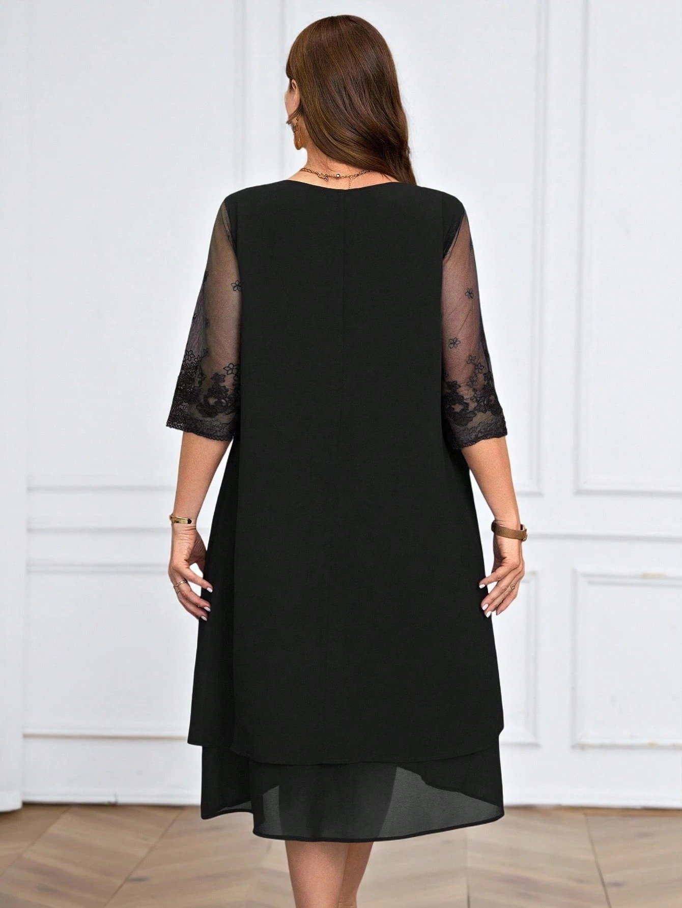 Robe en mousseline avec patchwork – Image 2