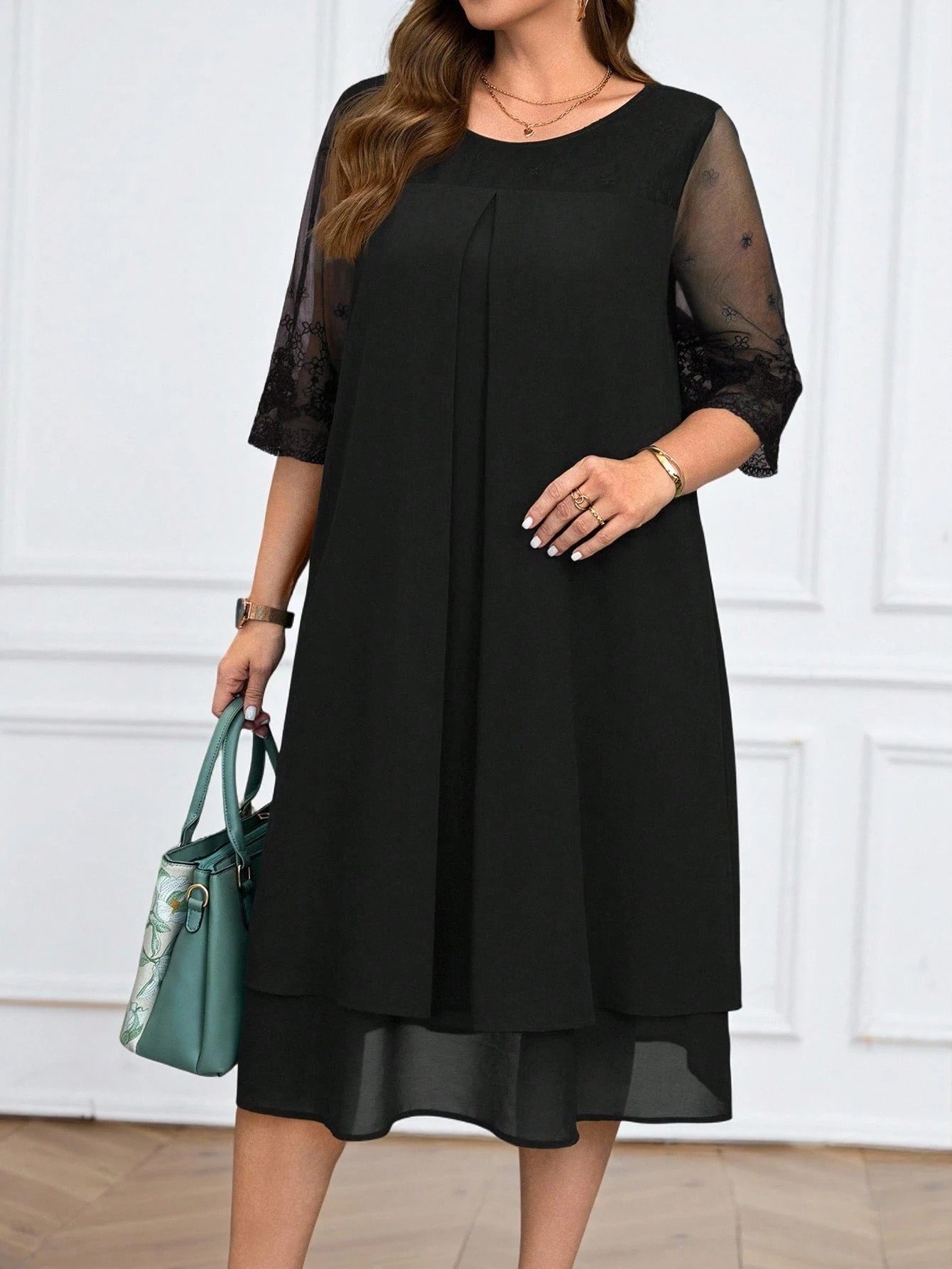 Robe en mousseline avec patchwork – Image 5