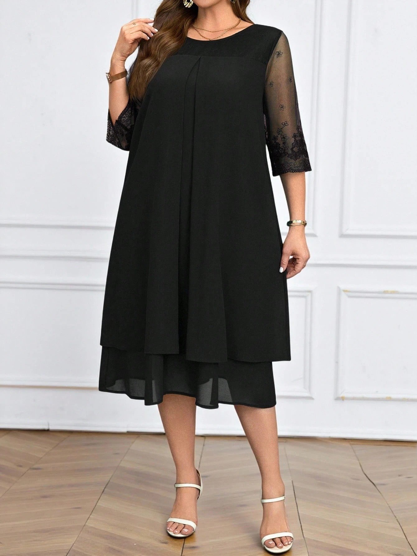 Robe en mousseline avec patchwork – Image 6