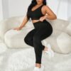 Leggings de sport à contrôle du ventre épais – Image 7