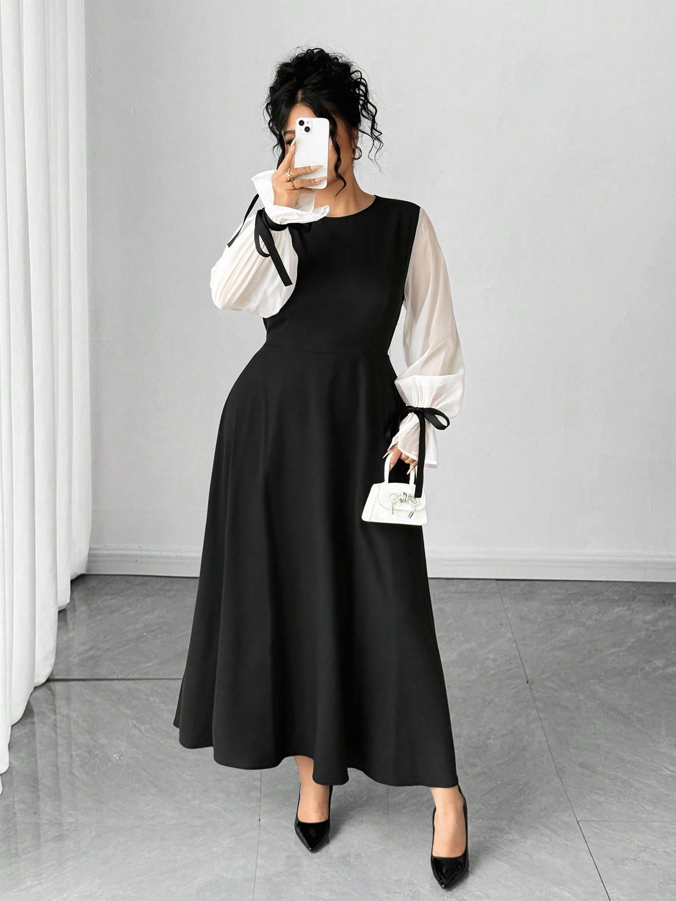 Robe mi-longue