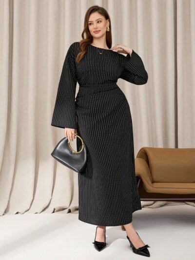 Robe avec manches évasées