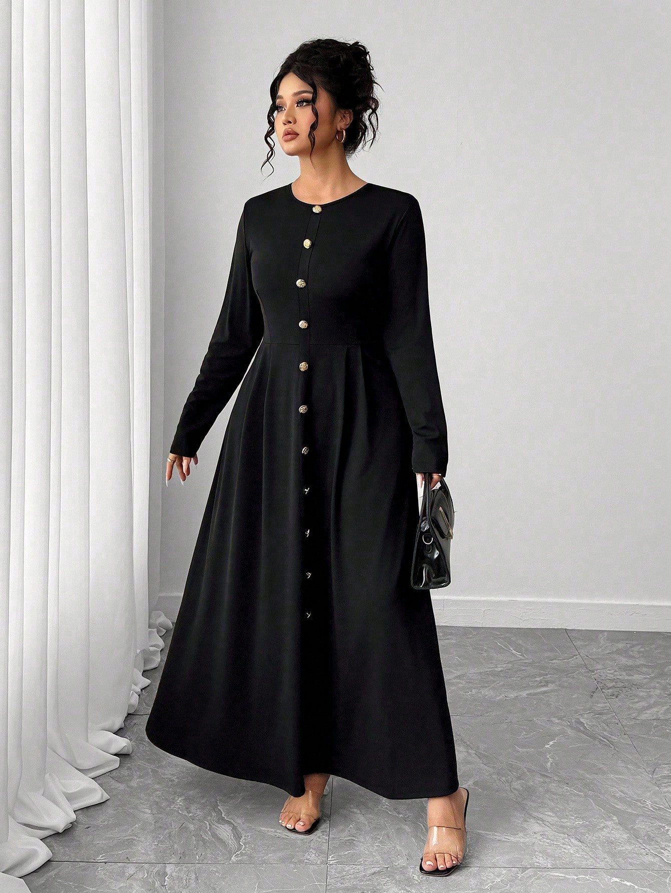 Robe en tricot à manches longues – Image 8