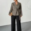 blazer taupe