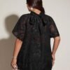 Blouse avec nœud semi-transparent – Image 2