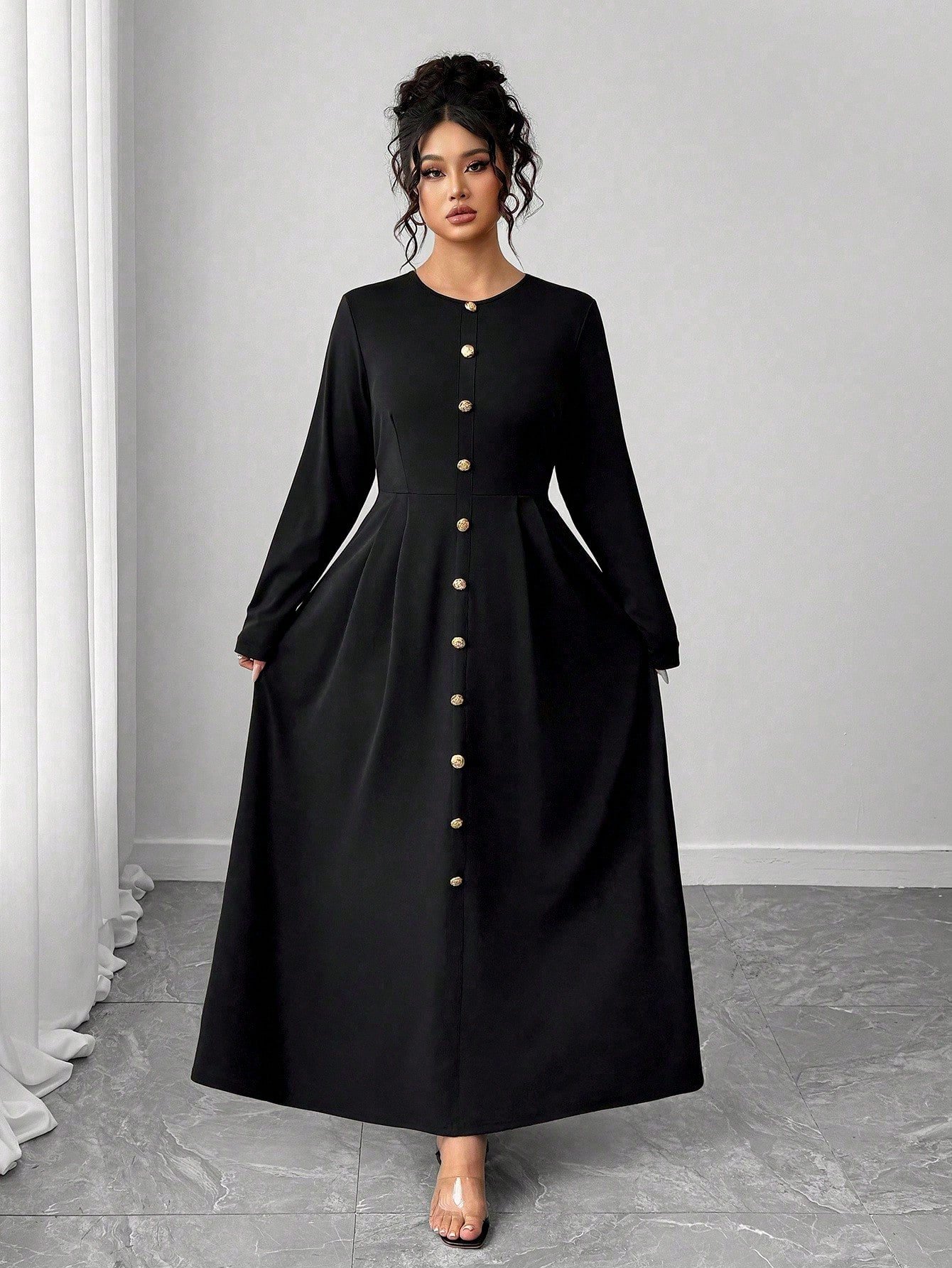 Robe en tricot à manches longues – Image 4