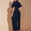 Robe à dos froncé et fendu – Image 2