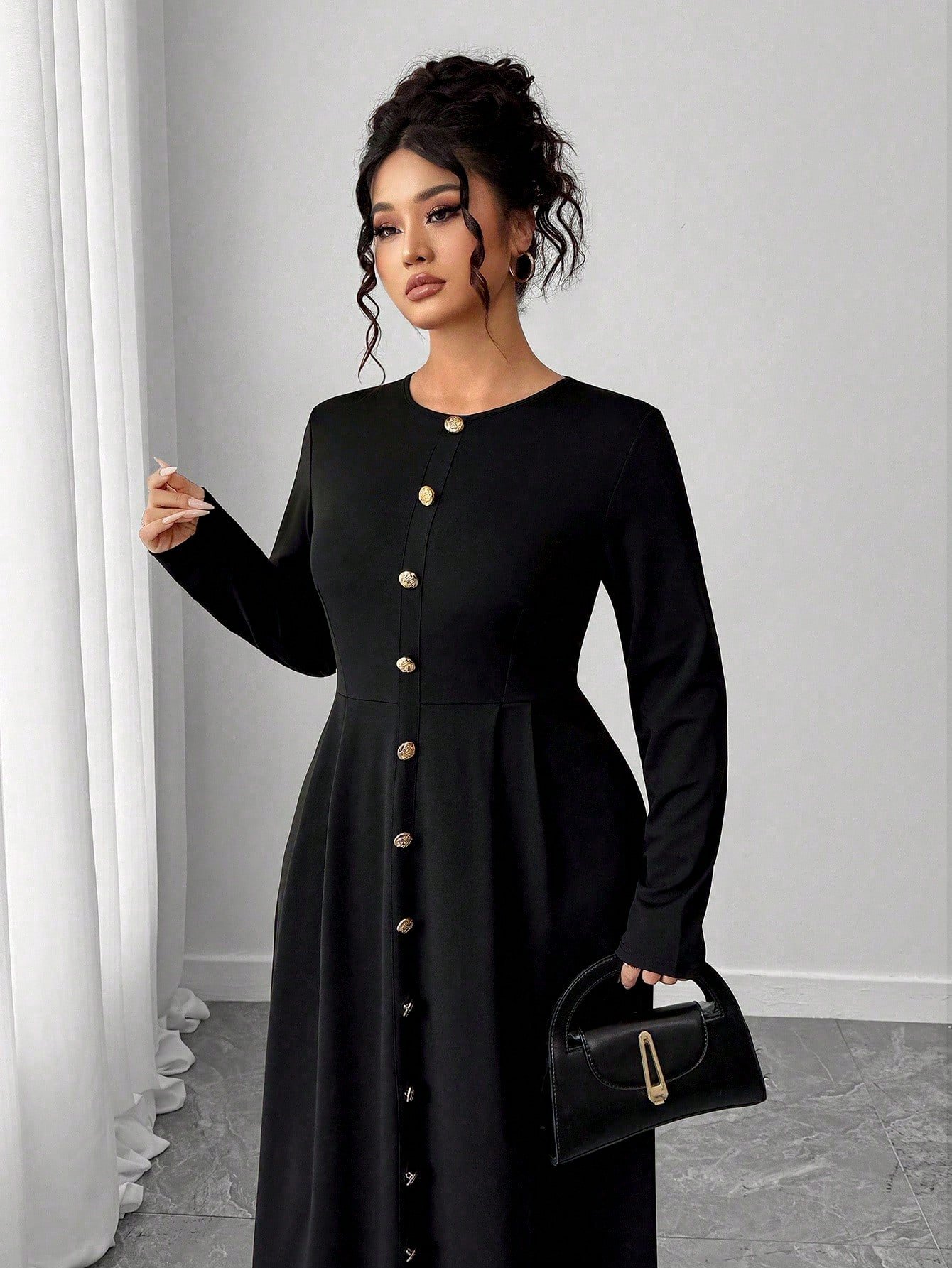 Robe en tricot à manches longues – Image 5