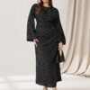 Robe avec manches évasées – Image 8