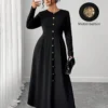 Robe en tricot à manches longues – Image 7