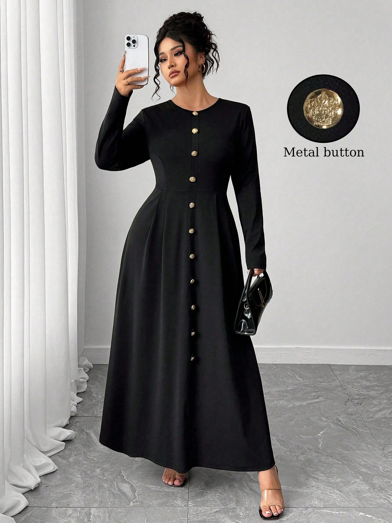 Robe en tricot à manches longues – Image 7