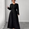 Robe en tricot à manches longues – Image 6