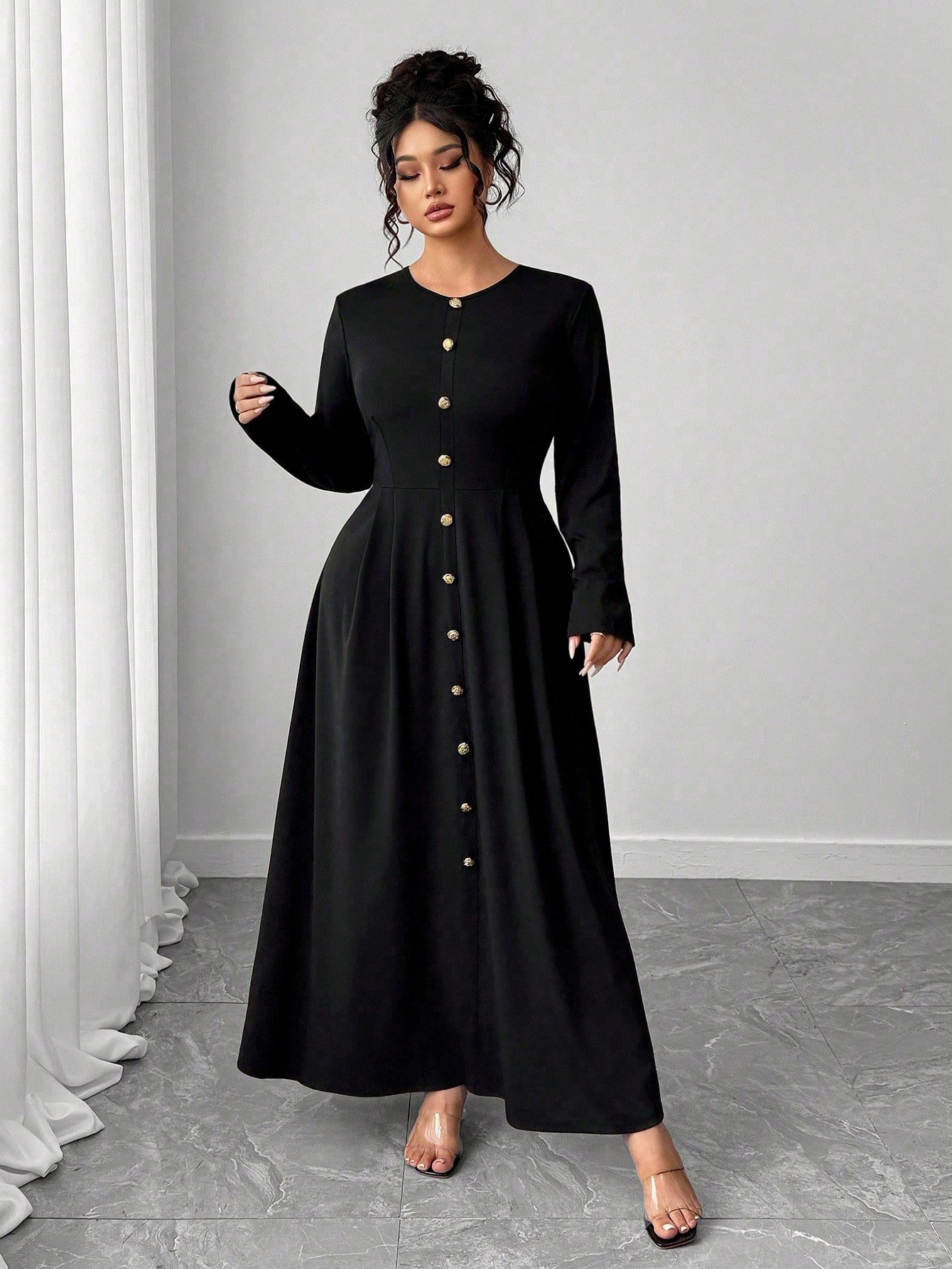 Robe en tricot à manches longues – Image 6
