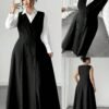Robe vintage à double boutonnage