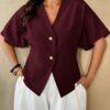 Chemise manches courtes décontractée élégante – Image 3