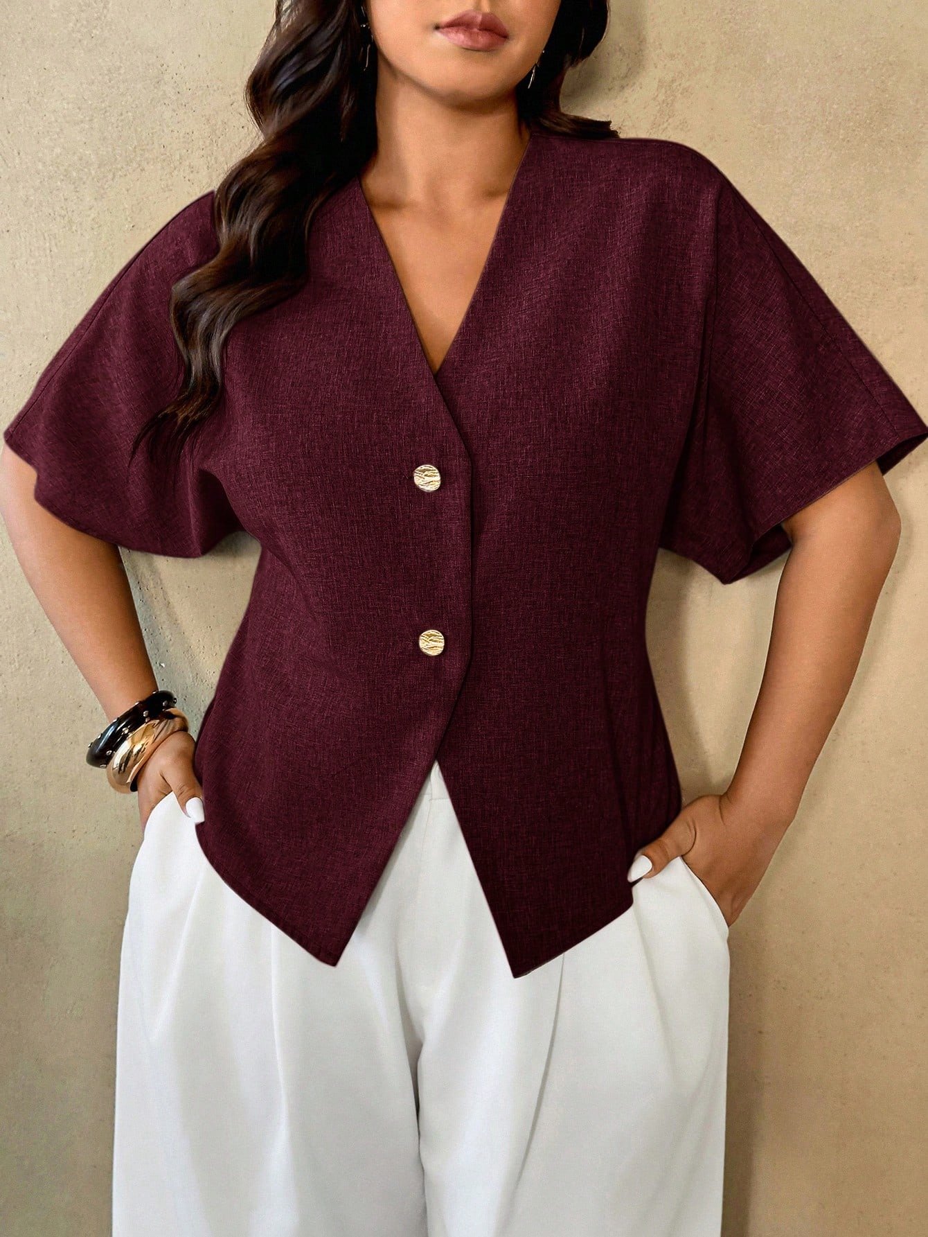 Chemise manches courtes décontractée élégante – Image 3