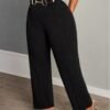 Pantalon droit noir élégant – Image 5