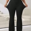 Pantalon évasé noir décontracté