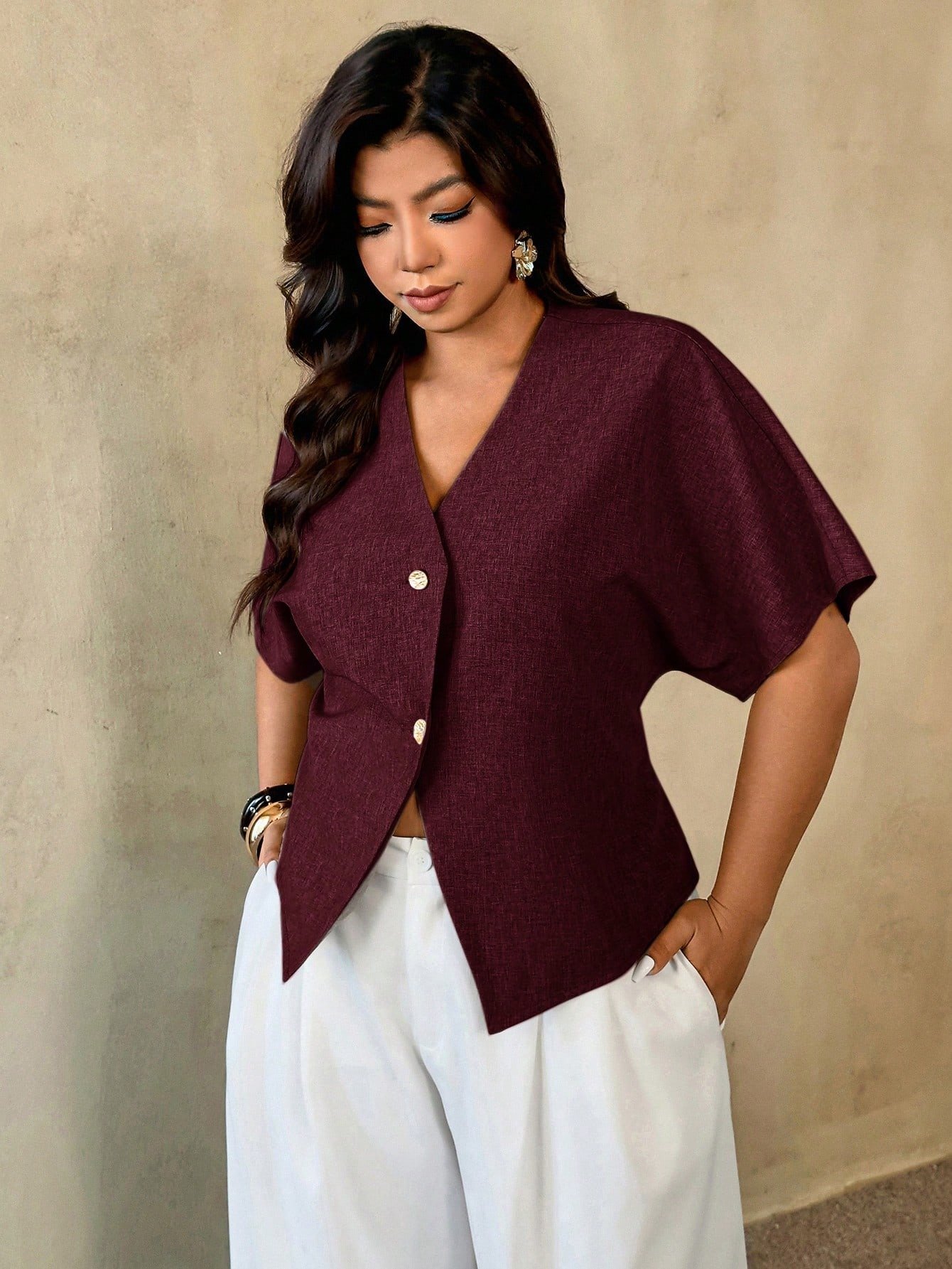 Chemise manches courtes décontractée élégante – Image 4