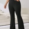 Pantalon évasé noir décontracté – Image 5