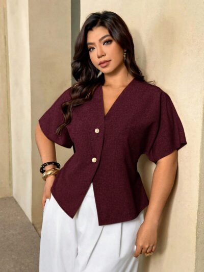 Chemise  manches courtes décontractée élégante