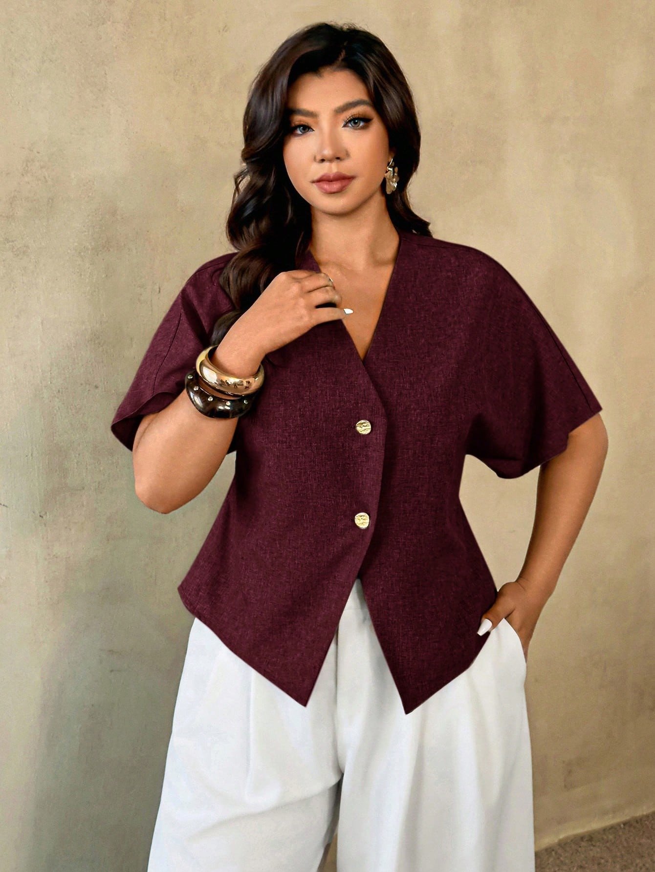 Chemise manches courtes décontractée élégante – Image 6