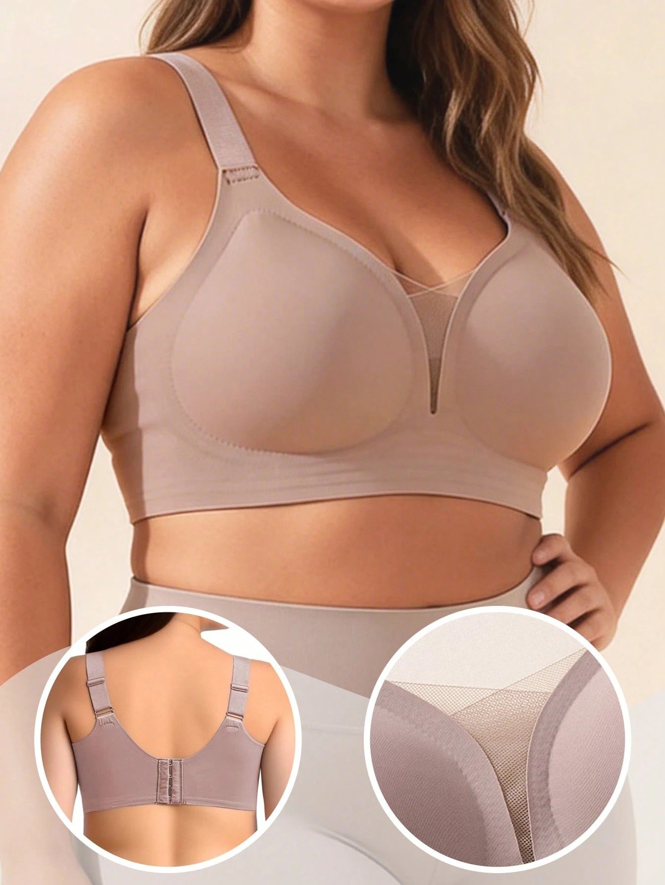Soutien-gorge sans armature avec touché peau – Image 3