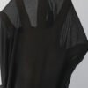 Blouse en mousseline à manches longues avec col montant et boutons métalliques – Image 6