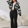 Pantalon évasé noir décontracté – Image 7