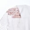 T-shirt ample à manches courtes avec ourlet asymétrique en dentelle – Image 9